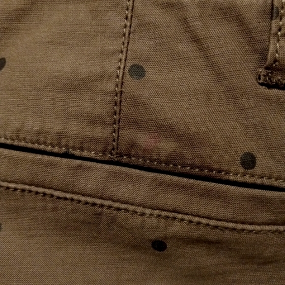 Current/Elliott The Crew Dot Print Jumpsuit Polka Dot Cotton Stretch Size 1 - Picture 11 of 16